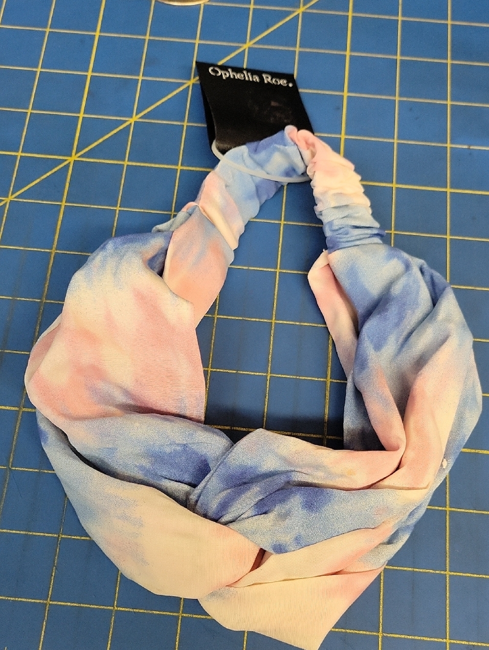 Ophelia Roe Pink & Blue Tie-Dye Headband NWT Ice Cream Dreams